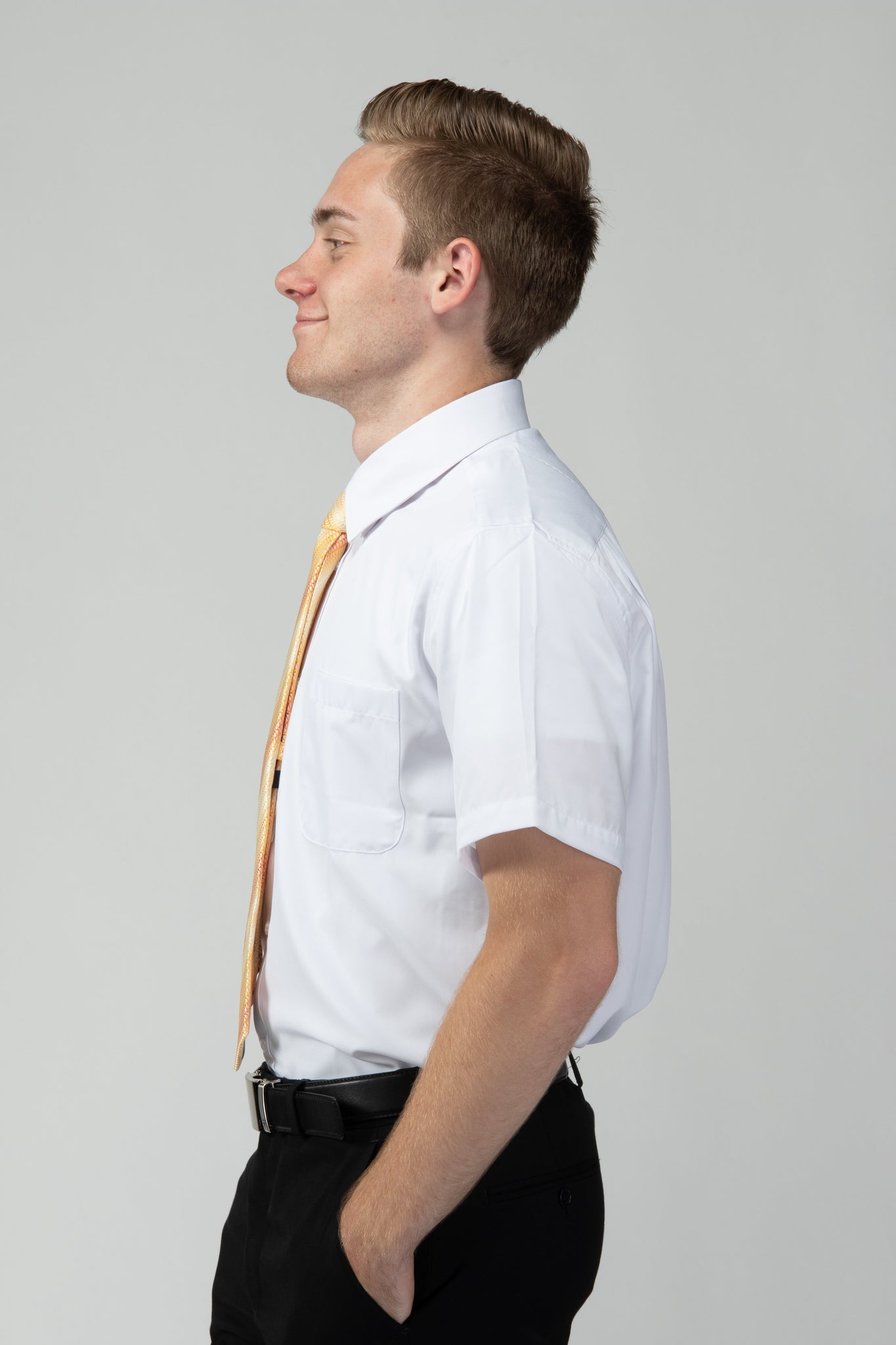 Robbins & Brooks 4-Way Flex White Dress Shirt Long Sleeve