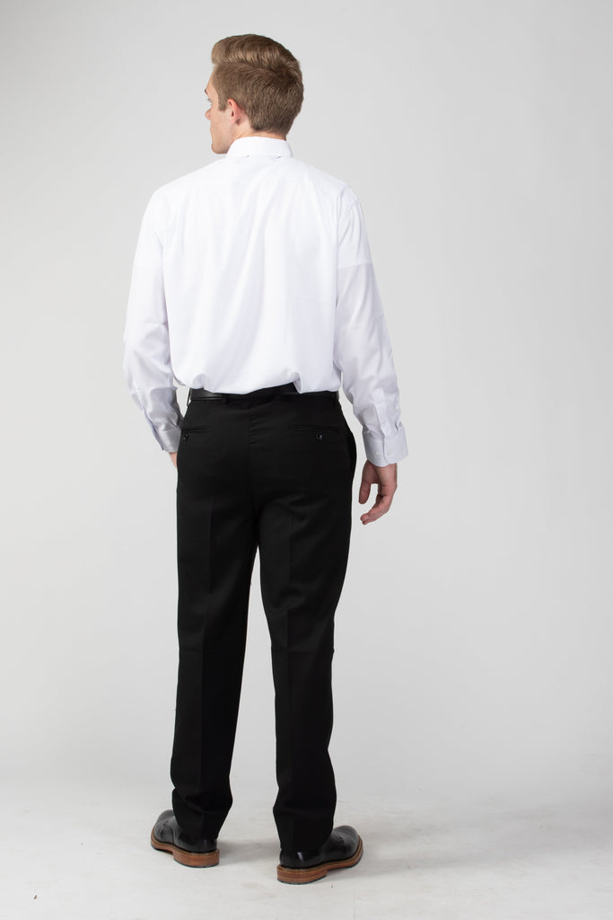 MissionaryMall Robbins & Brooks 4-Way Flex White Dress Shirt Long Sleeve