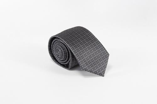Ties - Microfiber Washable Tie Grey & White Checked